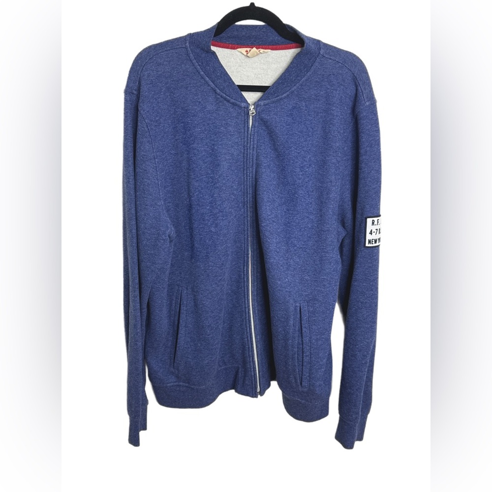Brooks Brothers Blue Zip Up Sweater